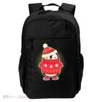 Christmas Holiday Penguin Skates Backpack thumb 0