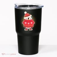 Christmas Holiday Penguin Skates Tumbler thumb 0