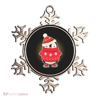 Christmas Holiday Penguin Skates Ornament