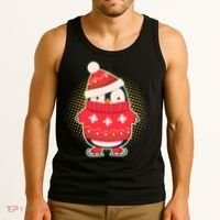 Christmas Holiday Penguin Skates Tank Top thumb 3