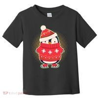 Christmas Holiday Penguin Skates Toddler T-Shirt thumb 0