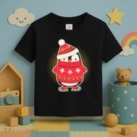 Christmas Holiday Penguin Skates Toddler T-Shirt thumb 3