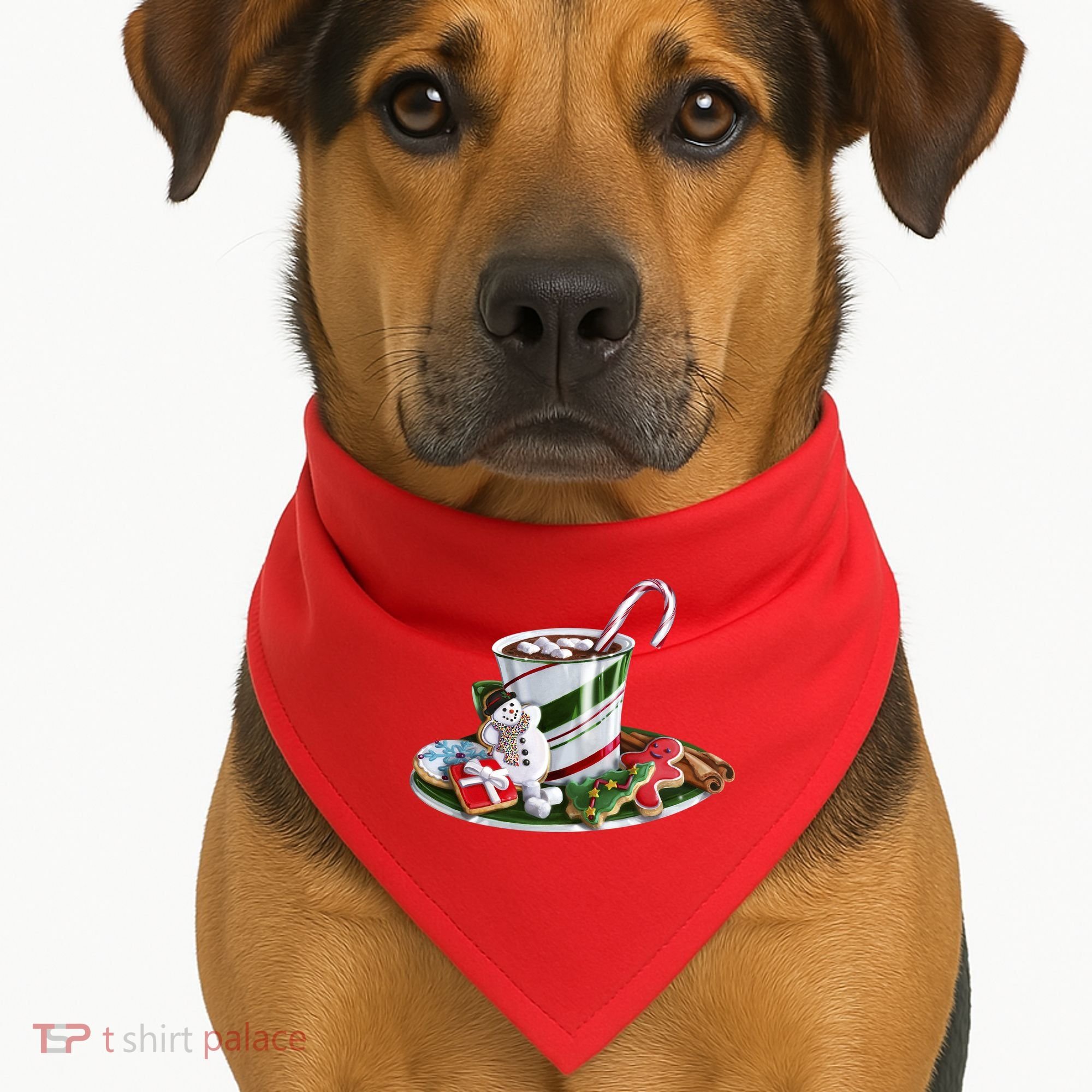 Christmas Hot Chocolate USA-Made Doggie Bandana