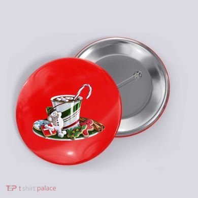 Christmas Hot Chocolate Button