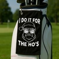 Christmas I Do it for the Ho's X-Mas Golf Towel thumb 2