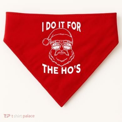 Christmas I Do it for the Ho's X-Mas USA-Made Doggie Bandana