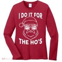 Christmas I Do it for the Ho's X-Mas Women's Long Sleeve Shirt thumb 0