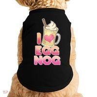 Christmas I Love Eggnog Doggie Tank thumb 0