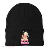 Christmas I Love Eggnog Beanie thumb 0