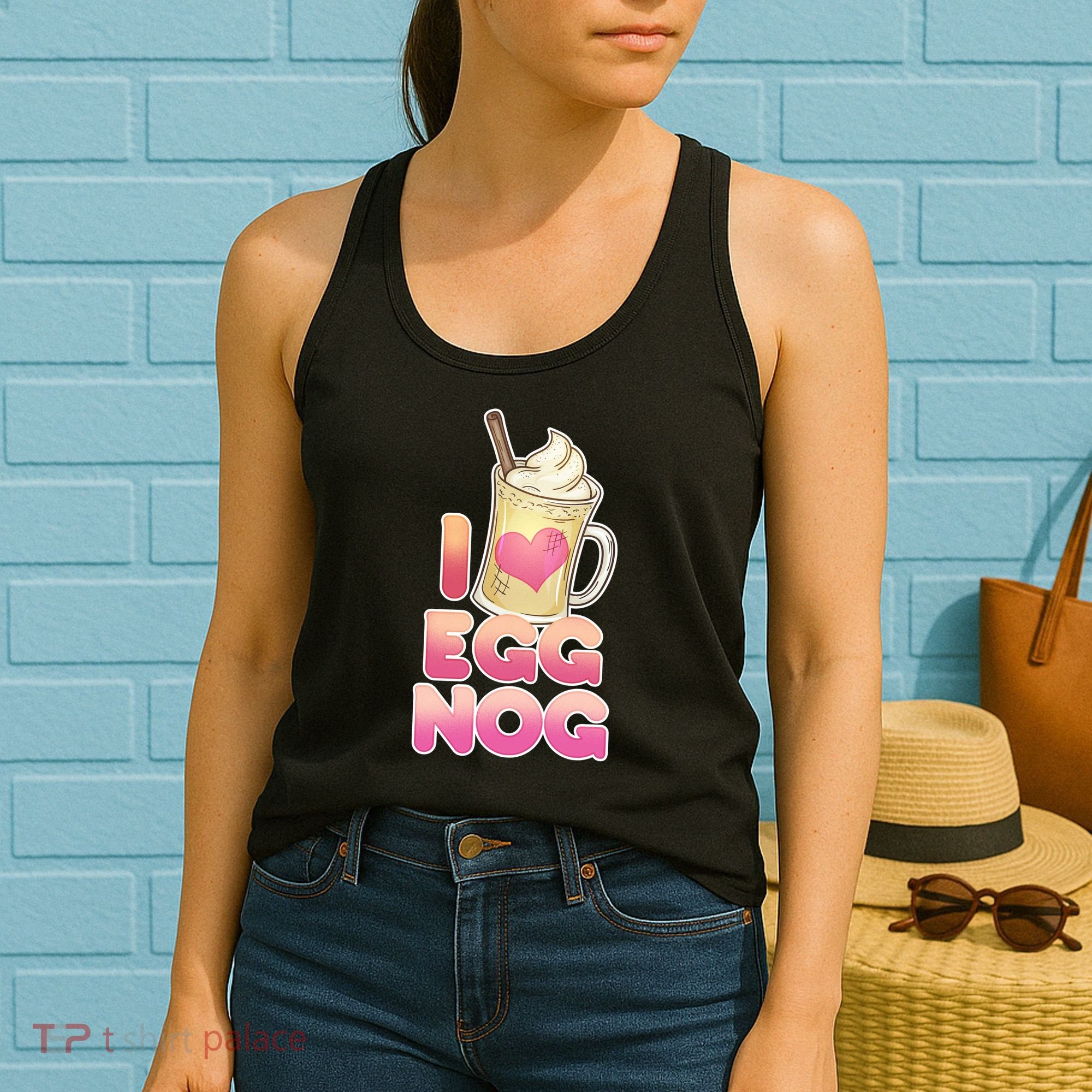 Christmas I Love Eggnog Women's Tank Top