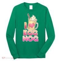 Christmas I Love Eggnog Long Sleeve Shirt thumb 0