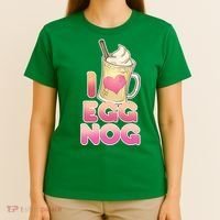 Christmas I Love Eggnog T-Shirt thumb 4