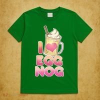 Christmas I Love Eggnog T-Shirt thumb 5