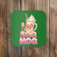Christmas I Love Eggnog Coaster thumb 0