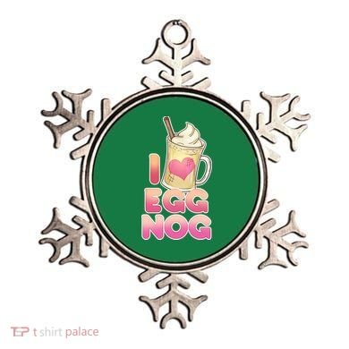 Christmas I Love Eggnog Ornament