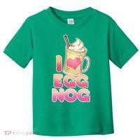 Christmas I Love Eggnog Toddler T-Shirt thumb 0