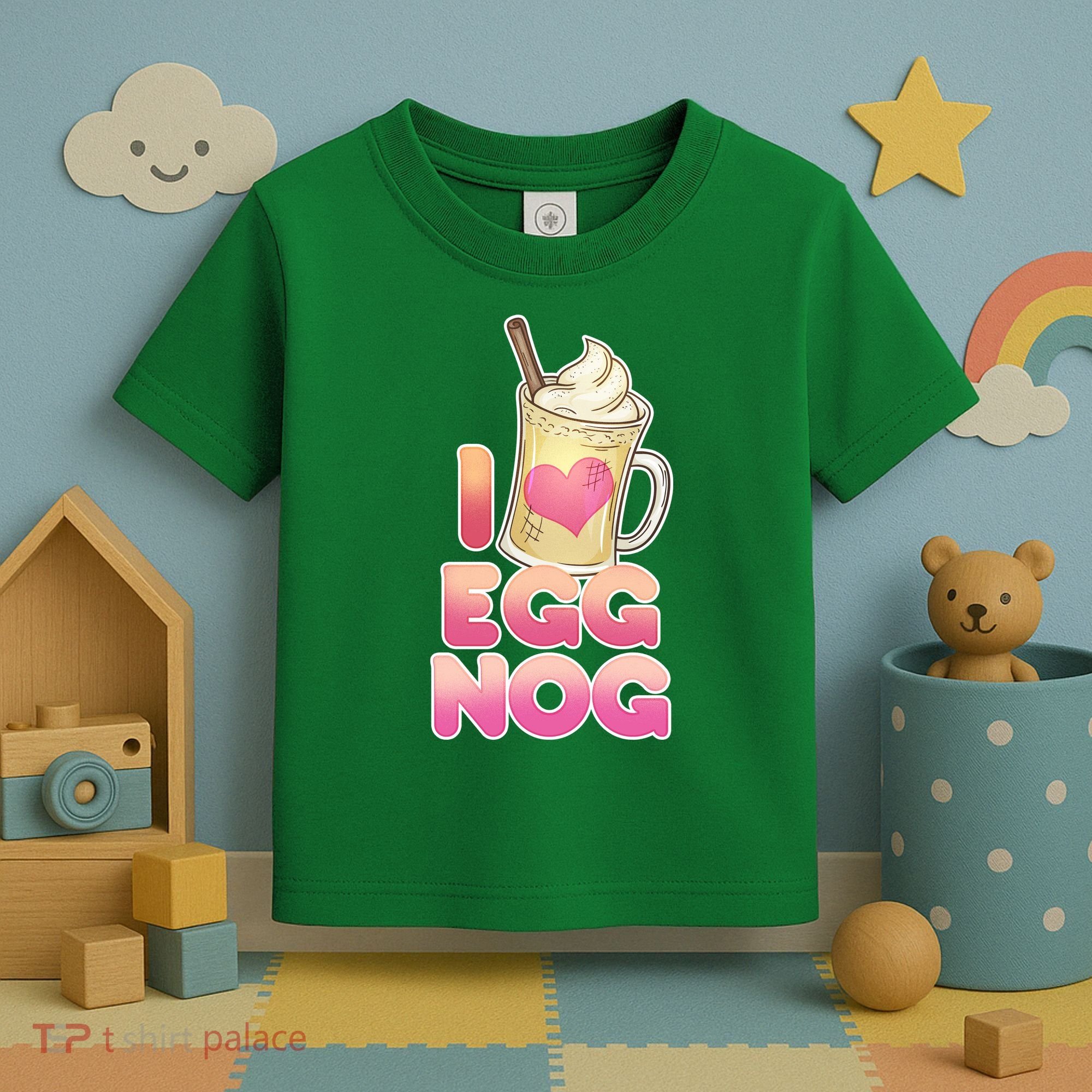 Christmas I Love Eggnog Toddler T-Shirt