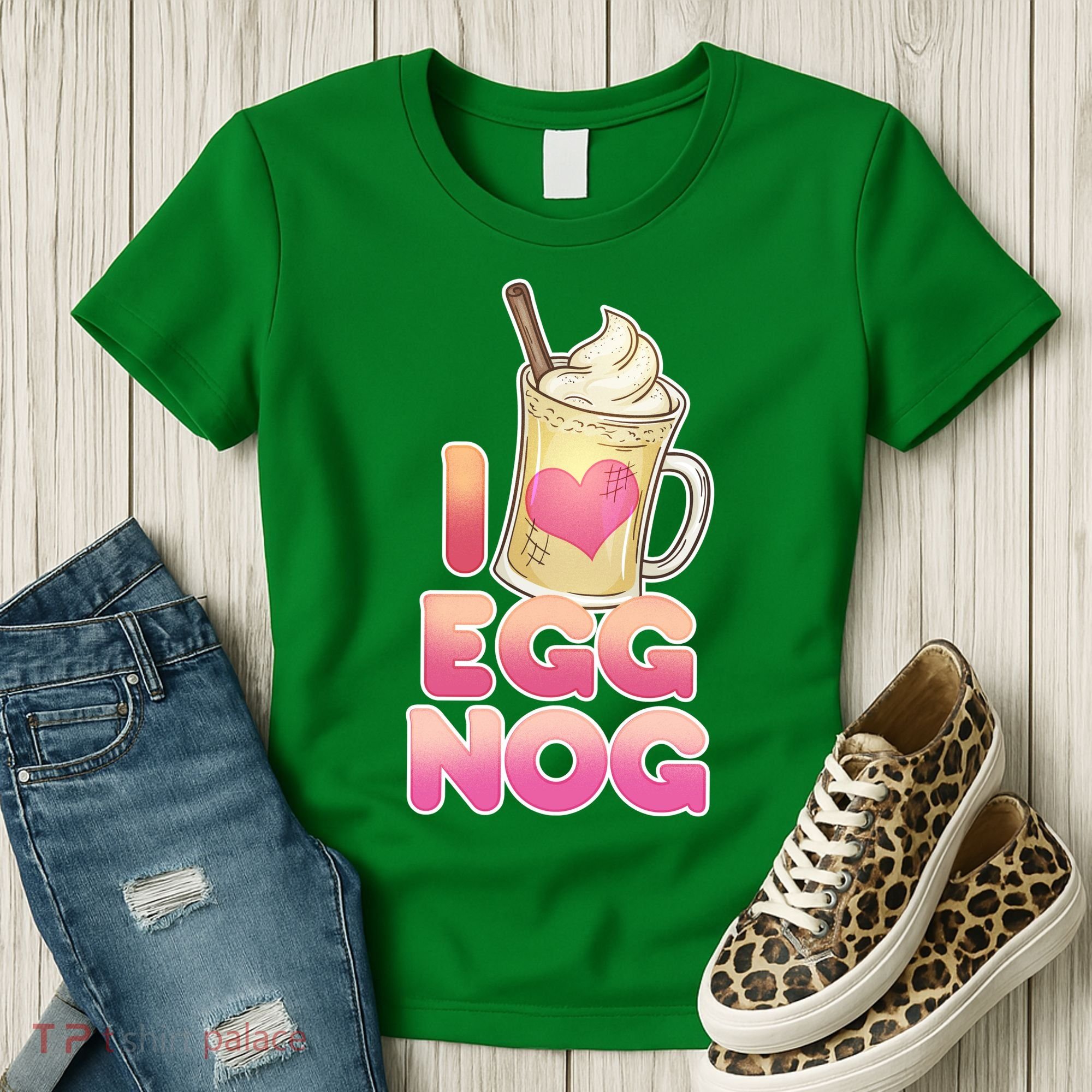 Christmas I Love Eggnog Women's T-Shirt