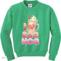 Christmas I Love Eggnog Kids Sweatshirt thumb 0