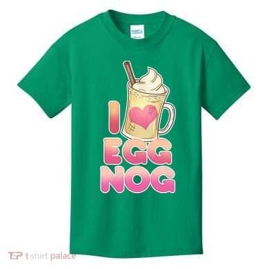 Christmas I Love Eggnog Kids T-Shirt