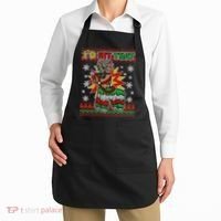 Christmas I'd Hit That Llama Pinata Ugly Sweater Apron thumb 2