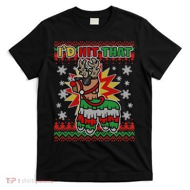 Christmas I'd Hit That Llama Pinata Ugly Sweater T-Shirt