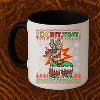 Christmas I'd Hit That Llama Pinata Ugly Sweater Coffee Mug thumb 2