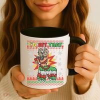 Christmas I'd Hit That Llama Pinata Ugly Sweater Coffee Mug thumb 3