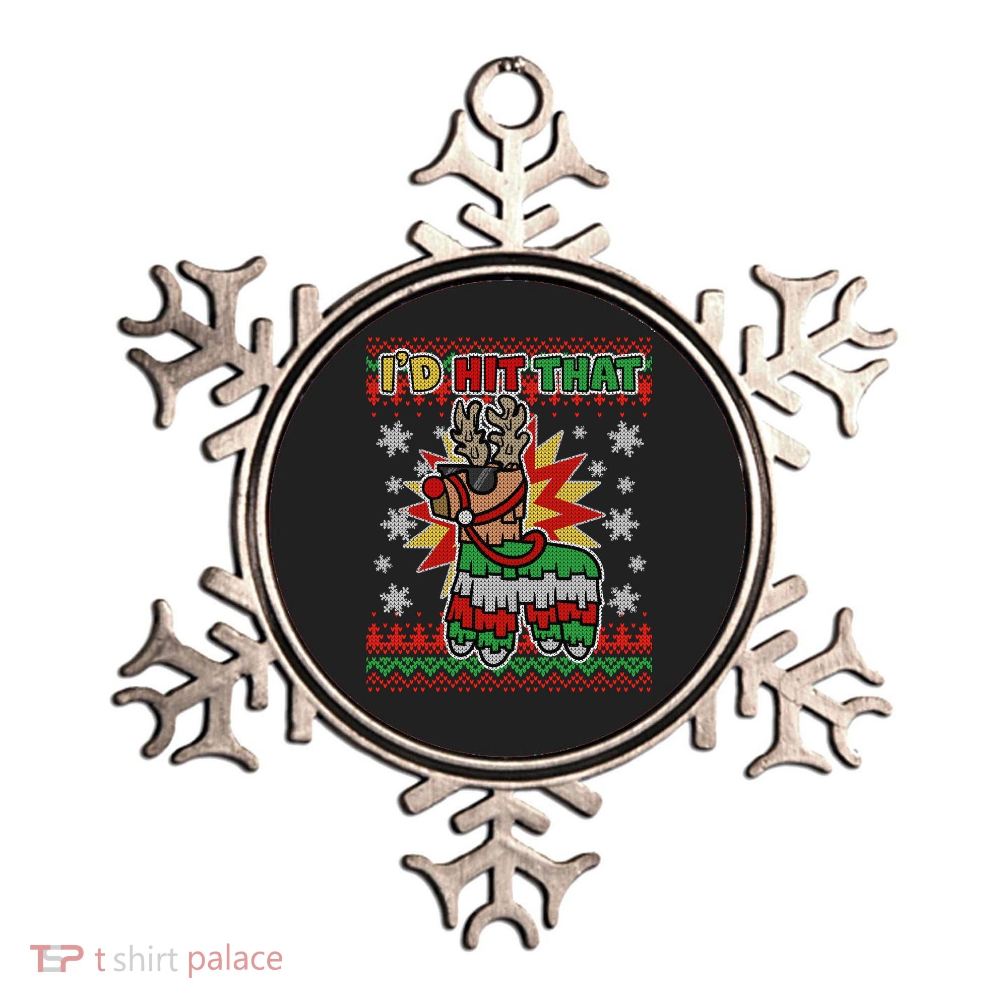 Christmas I'd Hit That Llama Pinata Ugly Sweater Ornament