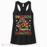 Christmas I'd Hit That Llama Pinata Ugly Sweater Women's Tank Top thumb 0