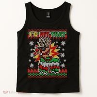 Christmas I'd Hit That Llama Pinata Ugly Sweater Tank Top thumb 2