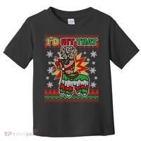 Christmas I'd Hit That Llama Pinata Ugly Sweater Toddler T-Shirt thumb 0