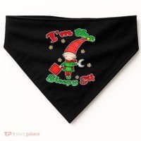 Christmas I'm The Sleepy Elf USA-Made Doggie Bandana thumb 0