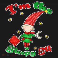 Christmas I'm The Sleepy Elf Backpack thumb 2