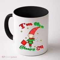 Christmas I'm The Sleepy Elf Coffee Mug thumb 0