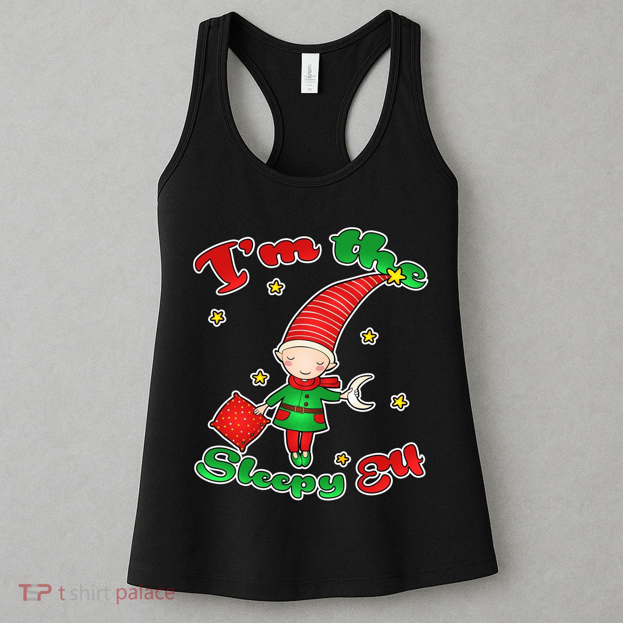 Christmas I'm The Sleepy Elf Women's Tank Top