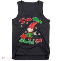 Christmas I'm The Sleepy Elf Tank Top thumb 0