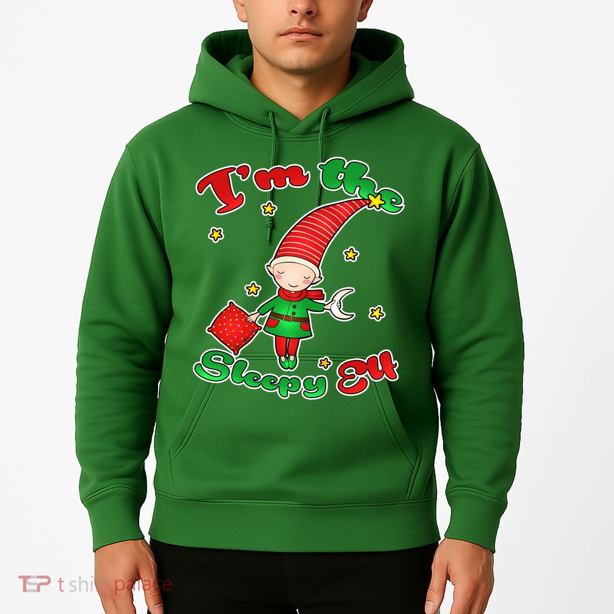 Christmas I'm The Sleepy Elf Hoodie