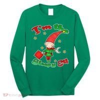 Christmas I'm The Sleepy Elf Long Sleeve Shirt thumb 0