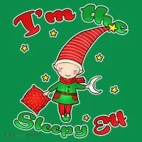 Christmas I'm The Sleepy Elf Long Sleeve Shirt thumb 2