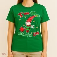 Christmas I'm The Sleepy Elf T-Shirt thumb 4