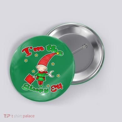 Christmas I'm The Sleepy Elf Button