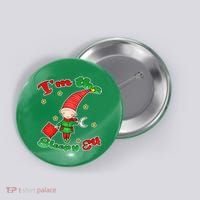 Christmas I'm The Sleepy Elf Button thumb 0