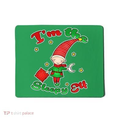 Christmas I'm The Sleepy Elf Mousepad
