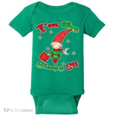 Christmas I'm The Sleepy Elf Baby Bodysuit