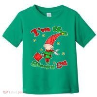 Christmas I'm The Sleepy Elf Toddler T-Shirt thumb 0