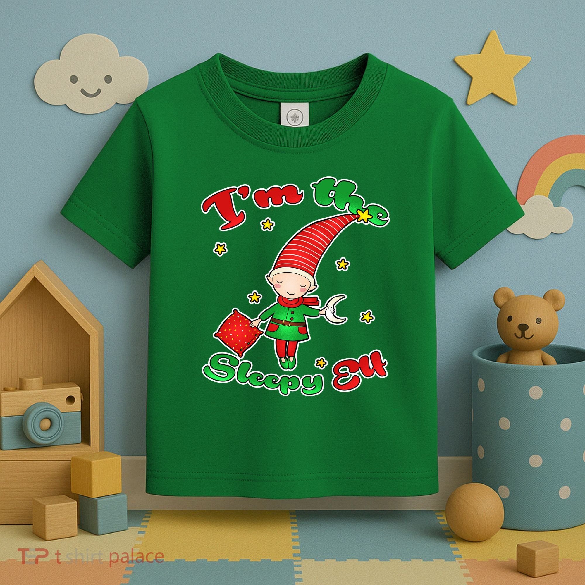 Christmas I'm The Sleepy Elf Toddler T-Shirt