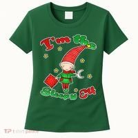 Christmas I'm The Sleepy Elf Women's T-Shirt thumb 0