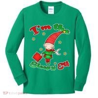 Christmas I'm The Sleepy Elf Kids Long Sleeve Shirt thumb 0