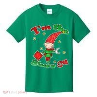 Christmas I'm The Sleepy Elf Kids T-Shirt thumb 0